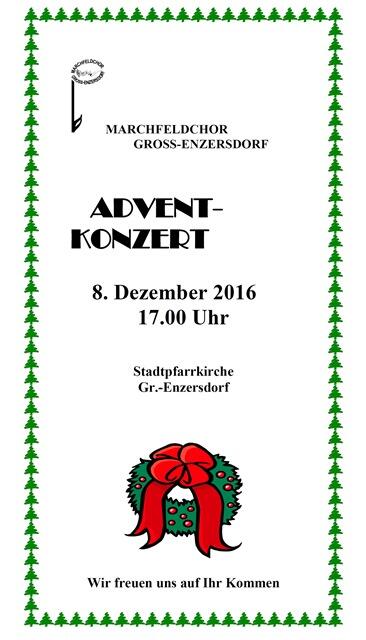 Chor Adventkonzert Werbung Stadtlerblattl 2016