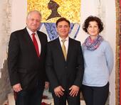 Bürgermeister Hubert Tomsic, Dr. Antonio Martins da Cunha und Gattin 