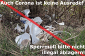SPERRMÜLL bitte nicht illegal ablagern – auch Corona ist keine Ausrede! 