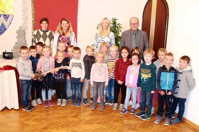 Sehr viel Spaß hatten die Kinder des Kindergarten Wittau beim Ausflug ins Rathaus
